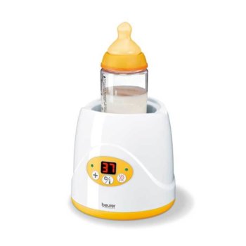 Уред за затопляне на бебeшки бутилки и храна Beurer BY52, LED дисплей, бял image