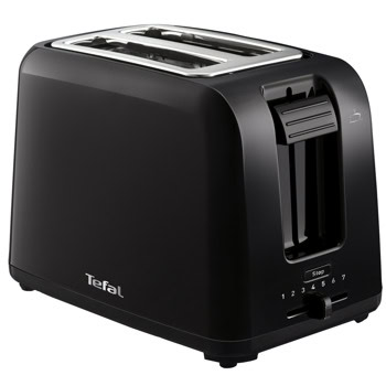 Тостер Tefal TT1A1830, 7 степени, подвижна тавичка за трохи, повдигане, стоп, 800W, черен | JAR Computers Tefal TT1A1830