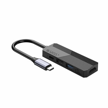 USB Хъб Orico MDK-4P Black, 4 порта, 1x USB C към 2x USB, 1x USB C, 1x HDMI, черен image