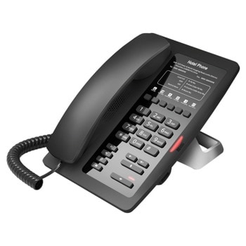 VoIP телефон Fanvil H3W, 2 SIP акаунта, 2x 10/100 Mbps LAN порта, PoE, Wi-Fi, черен | JAR Computers Fanvil H3W - черен 1020012