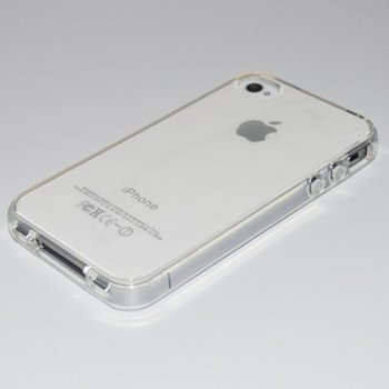Силиконов протектор DeTech 0.5mm за iPhone 4G