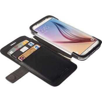 Krusell Malmo Flip Cover for GalaxyS6, S6 Edge blk