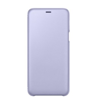 Samsung Galaxy A6+ (2018), Flip Wallet CoverViolet