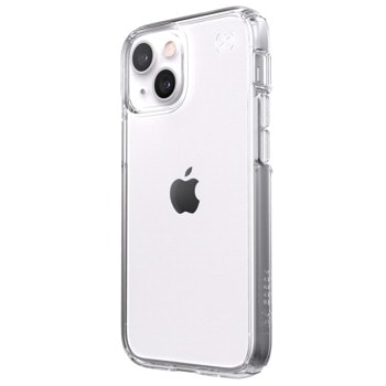 Калъф за Apple iPhone 13 Mini, поликарбонатов, Speck Presidio Perfect Clear (141658-5085), удароустойчив, антимикробно покритие Microban, прозрачен | JAR Computers Speck iPhone 13 Mini Presidio Perfect Clear 141658