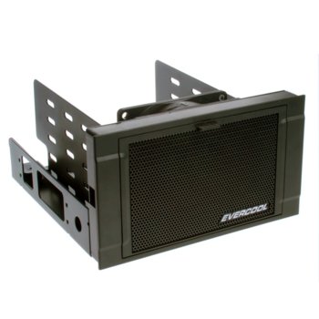 Охлаждане за хард диск 2x5.25"(2x13.34cm) Evercool HD-AR-B, за 3x 3.5"(8.9 cm) или 4x 2.5"(6.35cm), SATA, охлаждане с филтър за прах, черно | JAR Computers Evercool HD-AR-B
