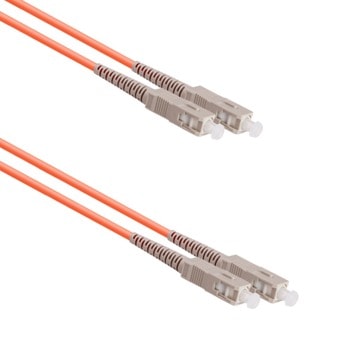 Оптичен пач кабел DeTech 18335, SC/UPC(м) към SC/UPC(м), 62.5/125um, мулти мод, 3m | JAR Computers DeTech 18335