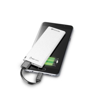 Външна батерия/power bank, Cellular Line FREEPOWER SLIM 3000 UNIVERSALE, 3000mAh, бяла, microUSB Type B, USB A | JAR Computers Cellular Line FREEPOWER SLIM 3000 FREEPSLIM3000W
