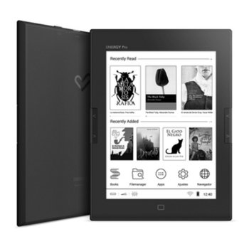 Електронна книга Energy Sistem eReader Pro HD, 6"(15.24cm), E Ink Carta HD дисплей, 8GB Flash памет, Wi-Fi, черна | JAR Computers Електронна книга Energy Sistem eReader Pro HD