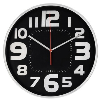 Часовник Hama Emotion, аналогово указание, стенен, черен image