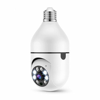 Смарт камера PST-F1-3MP, управляема PTZ, за фасунга E27, 3Mpix, съвместима с "Tuya Smart" или "Smart Home", бяла | JAR Computers Смарт камера PST-F1-3MP