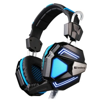 Слушалки Sandberg Cyclone, микрофон, гейминг, черни/сини | JAR Computers Sandberg Cyclone (125-78) Black/Blue