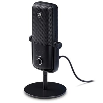 Микрофон Elgato Wave 3, предназначен за гейминг и стрийминг, 70 Hz - 20 kHz, USB, AUX, 2.5m кабел, черен | JAR Computers Elgato Wave 3
