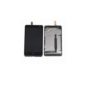 Nokia Lumia 625 LCD with touch and frame Black
