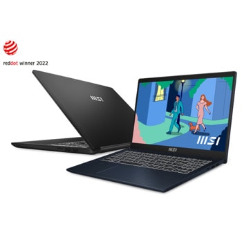 Лаптоп MSI Modern 15 B7M-096XBG (9S7-15HK12-096), шестядрен AMD Ryzen 5 7530U 2.0/4.5GHz, 15.6" (39.62 cm) Full HD IPS Anti-Glare Display, (HDMI), 16GB DDR4, 512GB SSD, USB 3.2 Type-C, No OS | JAR Computers MSI Modern 15 B7M-096XBG (9S7-15HK12-096)