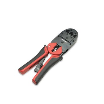 Клещи за кримпване Intellinet 211048, за RJ45/8P8C, RJ12/6P6C, RJ11/6P4C, 6P2C, 4P4C, 4P2C, за плоски и кръгли кабели | JAR Computers Intellinet 211048