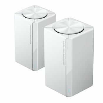 Мрежеста система Xiaomi Mesh System AC1200 EU (2-pack), 1200Mbps, 2.4GHz (300Mbps)/5GHz (867Mbps), Wireless AC, 2x LAN 10/100/1000 Mbps, 2x WAN 10/100/1000 Mbps | JAR Computers Xiaomi Mesh System AC1200 EU 2-pack DVB4451GL