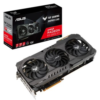 Видео карта AMD Radeon RX 6800 XT OC (Second hand/Втора ръка), 16GB, Asus TUF GAMING RADEON RX 6800 XT OC, PCIE 4.0, GDDR6, 256-bit, DisplayPort, HDMI | JAR Computers Asus TUF GAMING RADEON RX 6800 XT OC Second hand