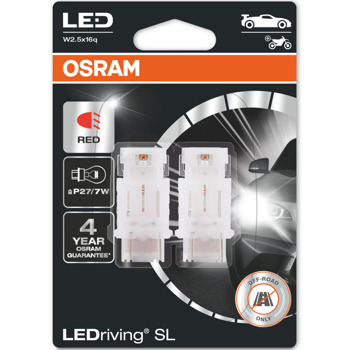 Автомобилна крушка Osram 3157DRP, 1.7W, 60lm, P27/7W, W2.5x16q, LED, 2 броя в опаковка | JAR Computers Osram 3157DRP 1.7W 60/10lm 3157DRP