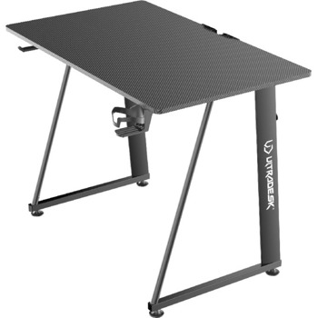 Компютърно бюро Ultradesk Enter V2 (UDESK-EN-BK), 60 x 100 x 75 cm, държач за слушалки, поставка за чаша, черно | JAR Computers Гейминг бюро Ultradesk - Enter V2, черно