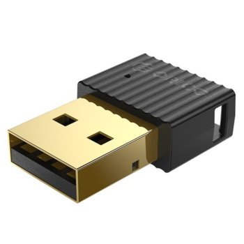Адаптер Orico BTA-508-BK, USB, Bluetooth v5.0+EDR, обхват до 20m, черен | JAR Computers Orico BTA-508-BK