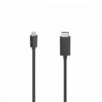 Кабел Hama 200717, от USB Type-C(м) към DisplayPort(м), 1.5m, черен | JAR Computers HAMA-200717