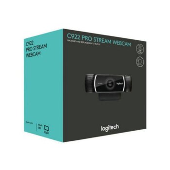 Logitech C922 Pro Stream Webcam (Разопакован) | JAR Computers Logitech C922 Pro Stream Webcam (Разопакован)