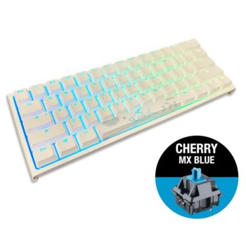 Ducky One 2 Mini V2 White RGB Cherry MX Blue