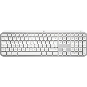 Клавиатура Logitech MX Keys S for Mac, безжична, подсветка, US International подредба, сива, Bluetooth | JAR Computers Logitech MX Keys S for Mac Pale Grey US 920-011638