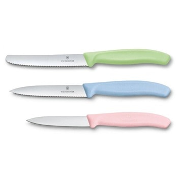 Комплект ножове Victorinox Swiss Classic Trend Colors, 3 части, неръждаема стомана, различни цветове | JAR Computers Victorinox Swiss Classic Trend Colors 6.7116.34L3