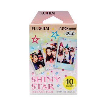 Фотохартия Fujifilm Shiny Star Instant Film, за Fujifilm Instax Mini, 10 листа image