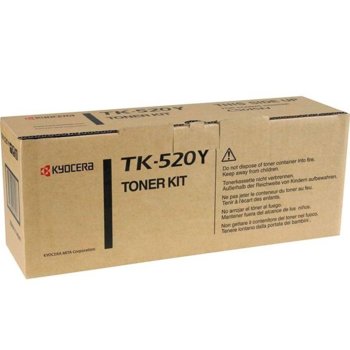 Тонер касета Kyocera TK-520Y жълта 1T02HJAEU0