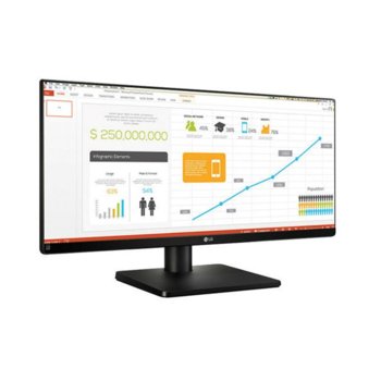 Монитор 34" (86.36) LG 34UB67, IPS, 75Hz, FullHD, 5 ms, sRGB 99.5%, 300 cd/m2, HDMI, 4-Screen Split | JAR Computers LG 34UB67