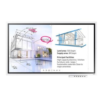 Интерактивен дисплей Samsung Flip 2 (LH55WMRWBGCXEN), 55" (139.7 cm) сензорен мулти-тъч 4K UHD, HDMI, USB | JAR Computers Samsung LH55WMRWBGCXEN