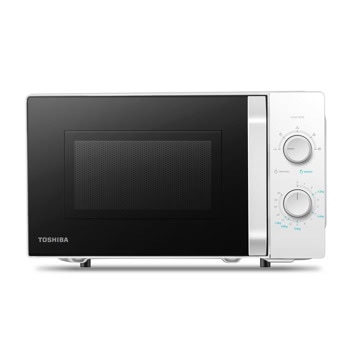 Микровълнова фурна Toshiba MW-MM20PWH, механично управление, 800W, 20л. обем, 4 степени на мощност, бяла | JAR Computers Toshiba MW-MM20PWH