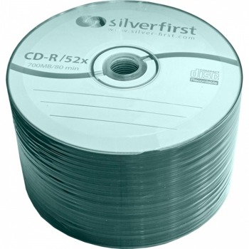 Оптичен носител CD-R 52x, 700MB, SilverFirst, 50 бр. image