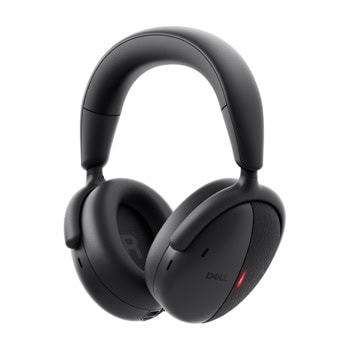 Слушалки Dell WL7024, безжични/жични, Bluetooth, USB, Jack 3.5mm, микрофон, 40mm говорители, Adaptive ANC, управление с гласови асистенти Google и Siri, сертифицирани за Microsoft Teams и Zoom, черни | JAR Computers Dell WL7024 520-BBHC