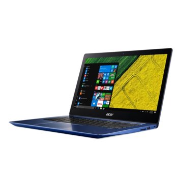Лаптоп Acer Swift 3 SF314-52-87FC (NX.GQJEX.007)(син), четириядрен Kaby Lake R Intel Core i7-8550U 1.8/4.0GHz, 14" (35.56 cm) Full HD IPS Anti-Glare Display(HDMI), 8GB DDR4, 512GB SSD, 2x USB 3.0, Windows 10 Home, 1.6kg | JAR Computers Acer Swift 3 SF314-52-87FC NX.GQJEX.007