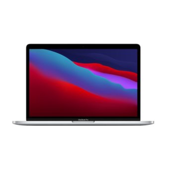 Лаптоп Apple MacBook Pro (MYDA2ZE/A)(сребрист), осемядрен Apple M1 3.20 GHz, 13.3" (33.78 cm) IPS LED-Backlit Truetone Display, (Thunderbolt 3), 8GB, 256GB SSD, macOS | JAR Computers Apple MacBook Pro 8GB/256GB Silver