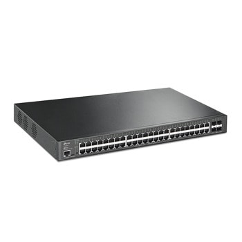 Суич TP-Link TL-SG3452XP, 1000 Mbps, 52 порта, 48x 10/100/1000 Mbps, 48x PoE, 4x SFP+, 1x Micro-USB | JAR Computers TP-Link TL-SG3452XP