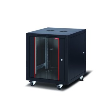 Комуникационен шкаф Formrack SLV-12U6060/BTA-12U6060, 19", 12U, 600 x 600 mm, черен | JAR Computers Formrack SLV-12U6060/BTA-12U6060