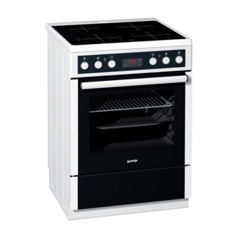 Готварска печка GORENJE EC 67337 AWG, клас А, 3300 W, 67л., 4 нагревателни зони, HomeMade форма, Голям обем, бяла | JAR Computers GORENJE EC 67337 AWG
