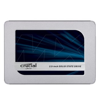 Памет SSD 2TB Crucial MX500, SATA 3.0 6.0Gb/s, 2.5" (6.35 cm), скорост на четене 560MB/s, скорост на запис 510MB/s | JAR Computers Crucial MX500 2TB CT2000MX500SSD1