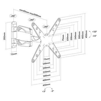 Neomounts Select Flat Screen Wall Mount NM-W440WHI