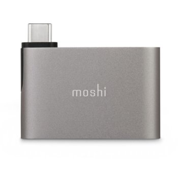 Moshi USB-C to Dual USB-A Adapter Titanium Gray