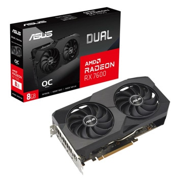 Видео карта AMD Radeon RX 7600, 8GB, Asus Dual, OC, PCI-E 4.0, GDDR6, 128-bit, DisplayPort, HDMI | JAR Computers Видо карта Asus Dual Radeon RX 7600 OC