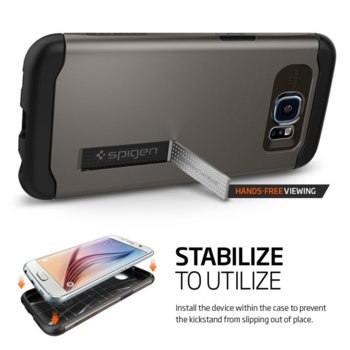 Spigen Slim Armor Case for Galaxy S6 gunmetal