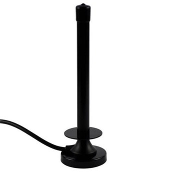 Цифрова aнтена Diva AMP20, вътрешен монтаж, DVB-T, 3 м кабел, 4 dbi, 470-860 MHz обхват, черна | JAR Computers Diva AMP20