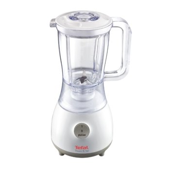 Блендер Tefal BL220111, 4 ножа, 1.25 л. вместимост на купата, 1 скорост, импулсен режим, 350 W, бял | JAR Computers Tefal BL220111