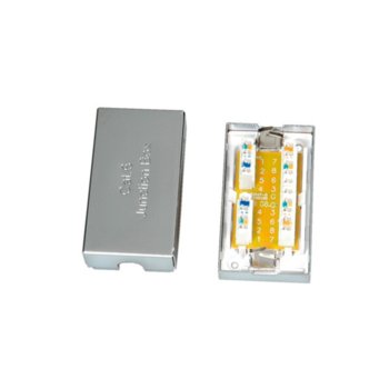 Розетка за вграждане Roline 21.17.3065, Cat.6/Class E, STP, 1x RJ-45, метална | JAR Computers Розетка за вграждане ROLINE 21.17.3065