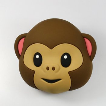 Външна батерия/power bank/ Mojipower Маймуна, 5200 mAh, кафява | JAR Computers Външна батерия Mojipower 5200 mAh Маймуна